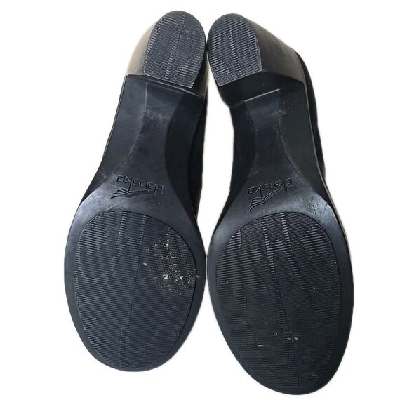 Dansko Black Suede Leather Tiffany Ankle Boots 2706100200 Women's Size US 11 - Picture 6 of 8